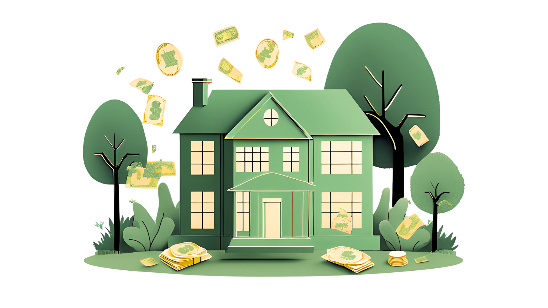 Money Mansion Illustration